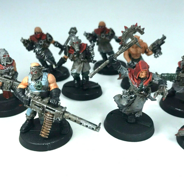 Chaos Space Marine Cultists - Painted - Warhammer 40K C1856