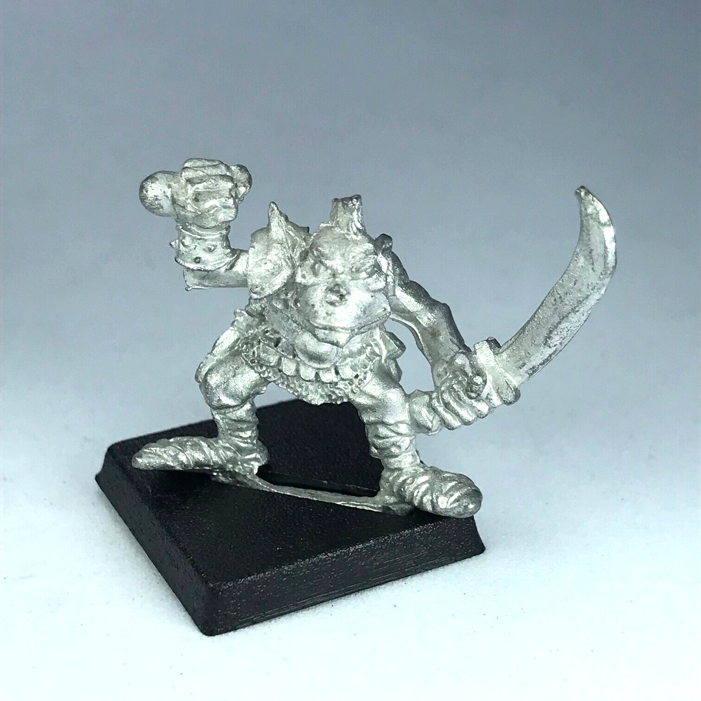 Classic Metal Goblin Warrior Dated 1987 Orcs & Goblins Warhammer Fantasy X3767