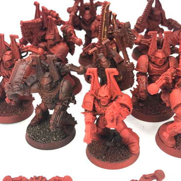 Classic Khorne Chaos Space Marine Squad - Part Painted - Warhammer 40K C3922