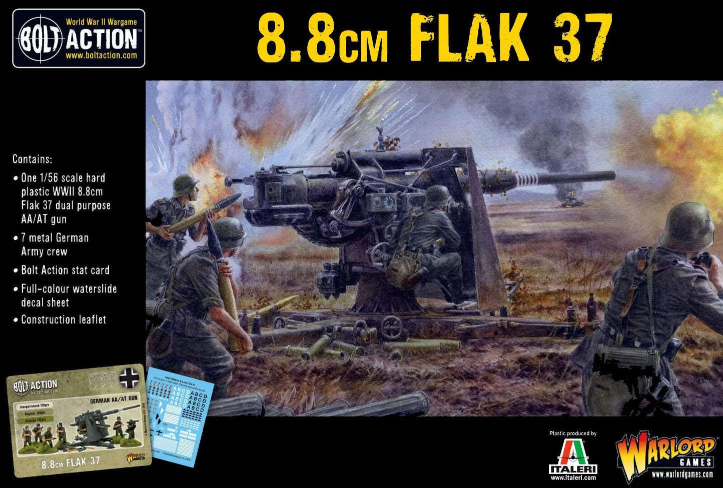 German Army 8.8cm Flak 37 - Brand New - Warlord Games Bolt Action Miniatures