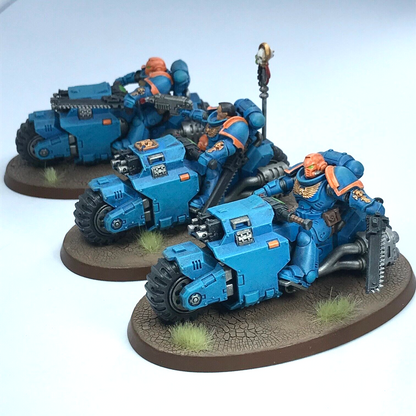 Space Marine Primaris Outriders - Painted - Warhammer 40K C1592