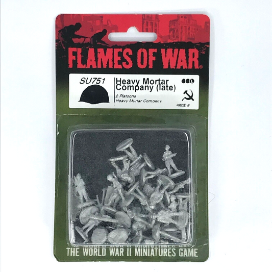 WW2 Soviet Heavy Mortar Company (late) Blister - Flames of War C1188