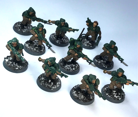 Cadian Infantry Squad Imperial Guard Astra Militarum Painted Warhammer 40K C3467