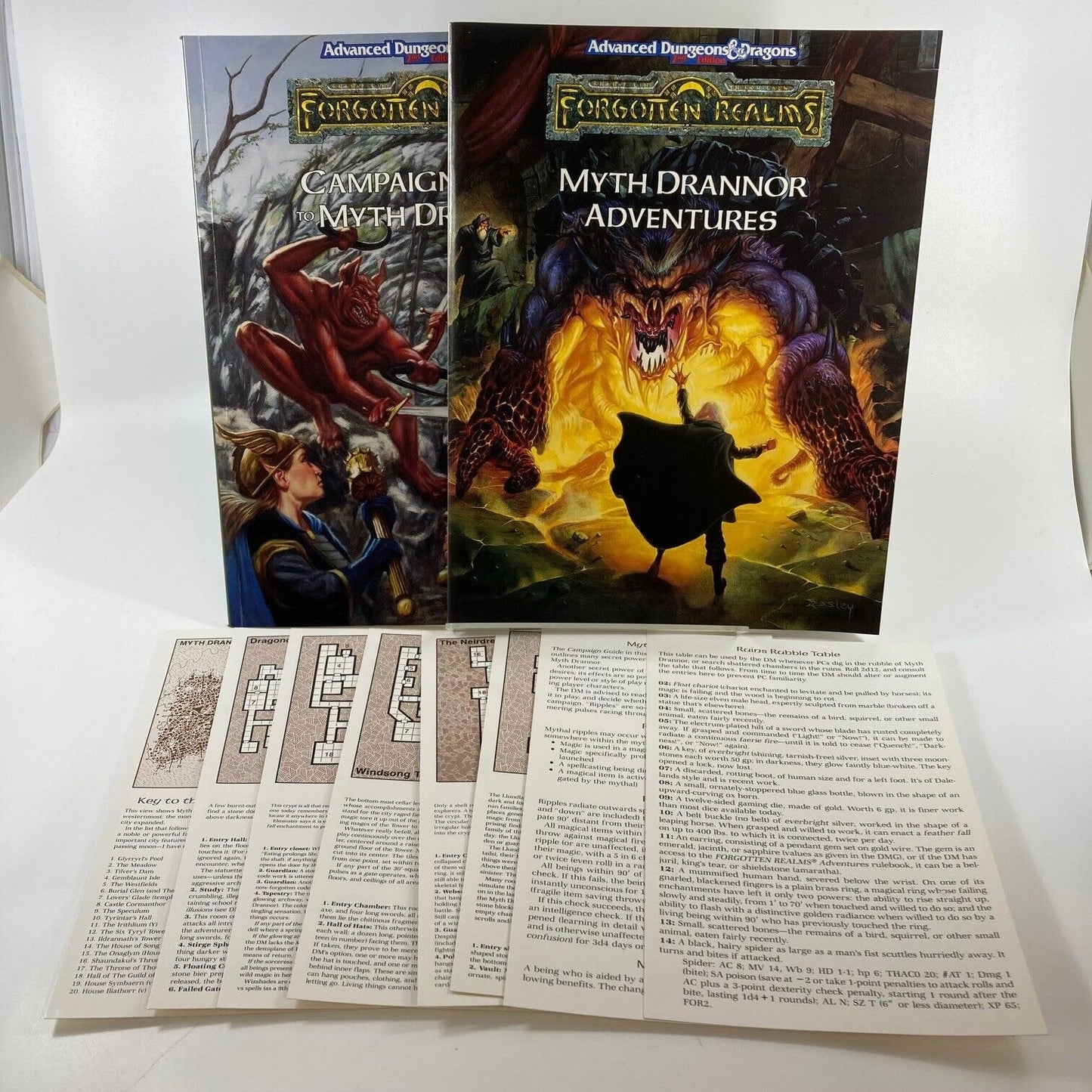 AD&D Ruins of Myth Drannor Set - Dungeons & Dragons - Unsure if Complete W193