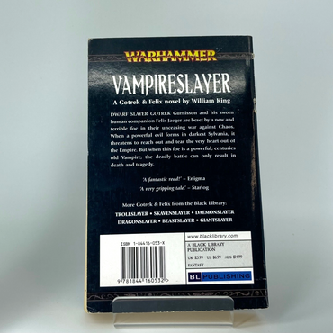 Vampireslayer - William King 2001 Paperback - Black Library Warhammer Fantasy M8