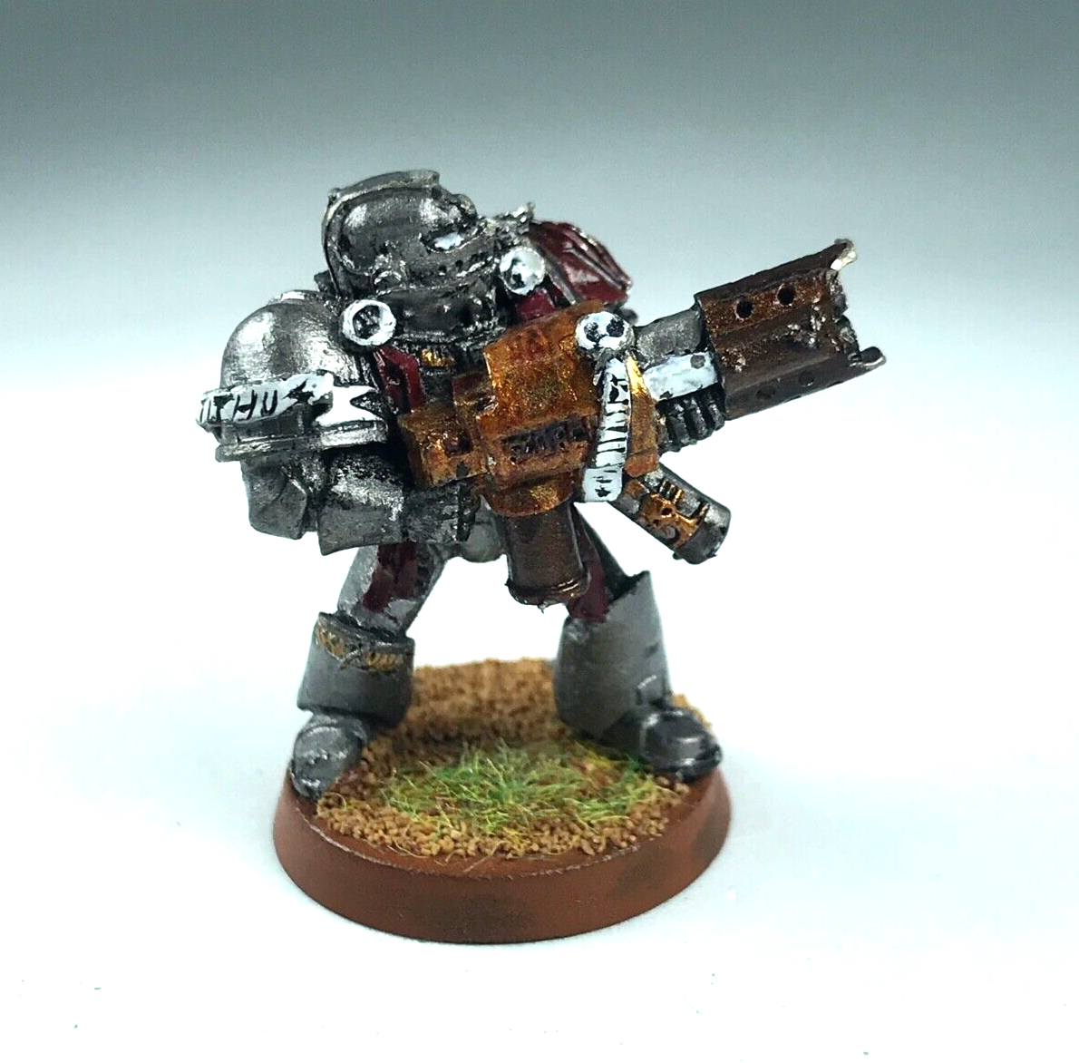 Classic Metal Grey Knight Space Marine with Incinerator - Warhammer 40K X3525