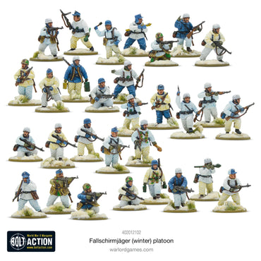 Fallschrimjager Platoon (Winter) - Warlord Games Bolt Action Miniatures