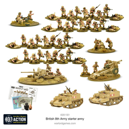 British 8th Army Starter Army - Warlord Games Bolt Action Miniatures