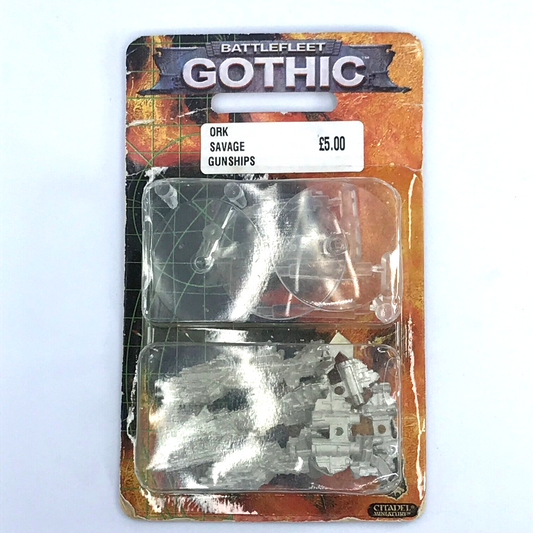 Classic Savage Ork Gunships - Blister - Battlefleet Gothic Warhammer C3767