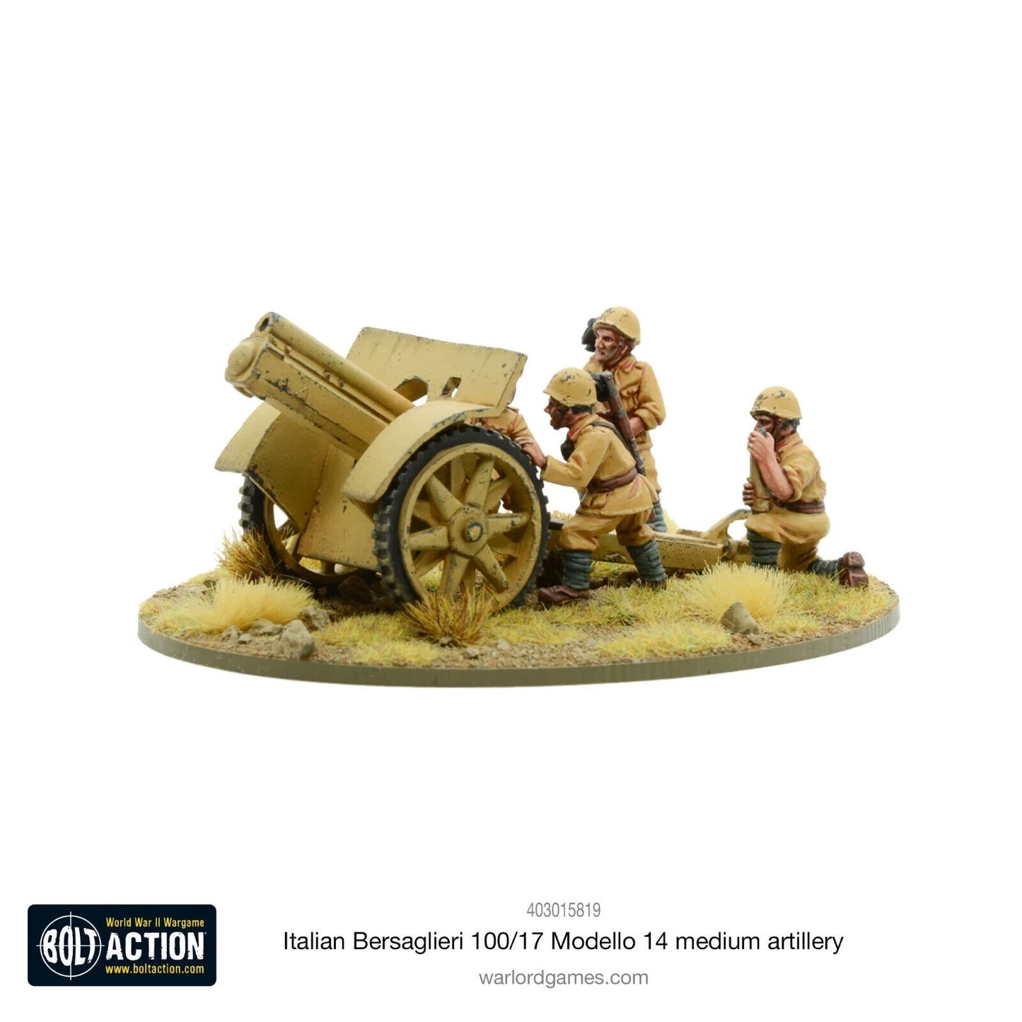 Italian Bersaglieri 100/17 Modello 14  - Warlord Games Bolt Action Miniatures