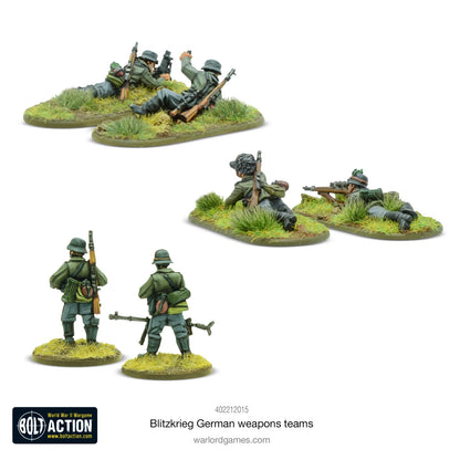 Blitzkrieg German Weapons Teams - Warlord Games Bolt Action Miniatures