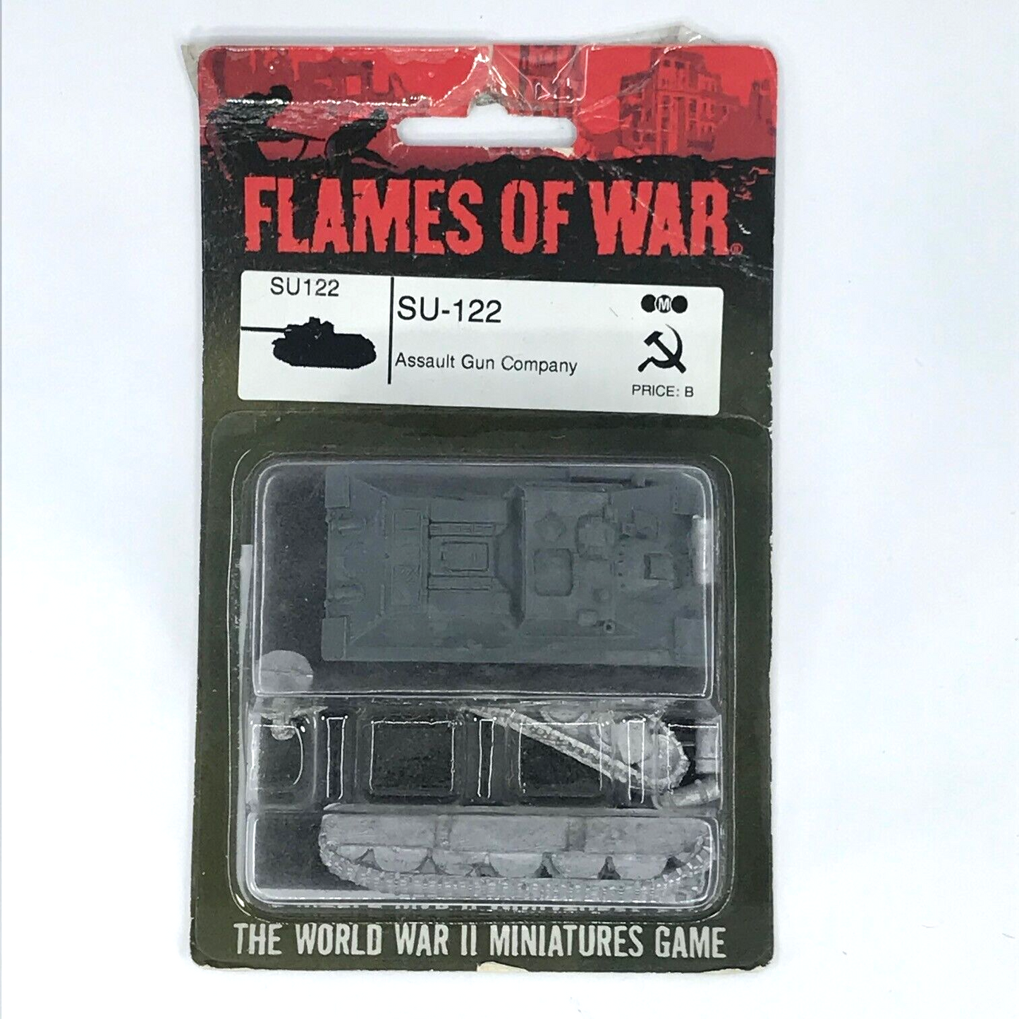 WW2 Soviet SU-122 Assault Gun Blister - Flames of War C2033