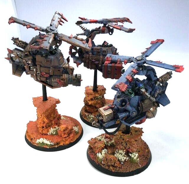 Converted Deffkoptas Space Orks - Painted - Warhammer 40K BOX164