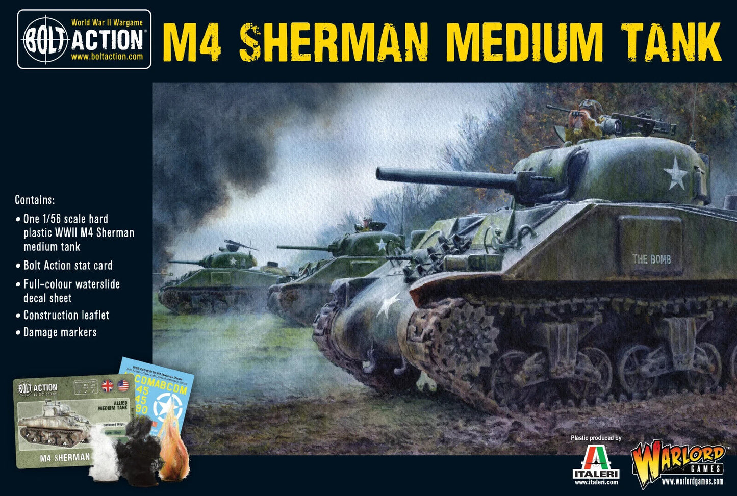 M4 Sherman Medium Tank - Warlord Games Bolt Action Miniatures