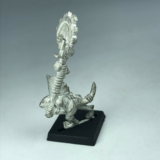 Metal Skink Command Standard Bearer Lizardmen - Warhammer Fantasy X7665