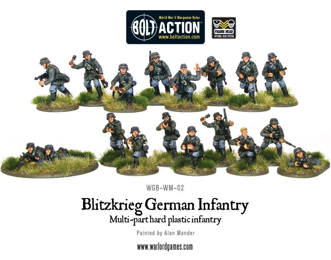 Blitzkrieg German Infantry - Warlord Games Bolt Action Miniatures