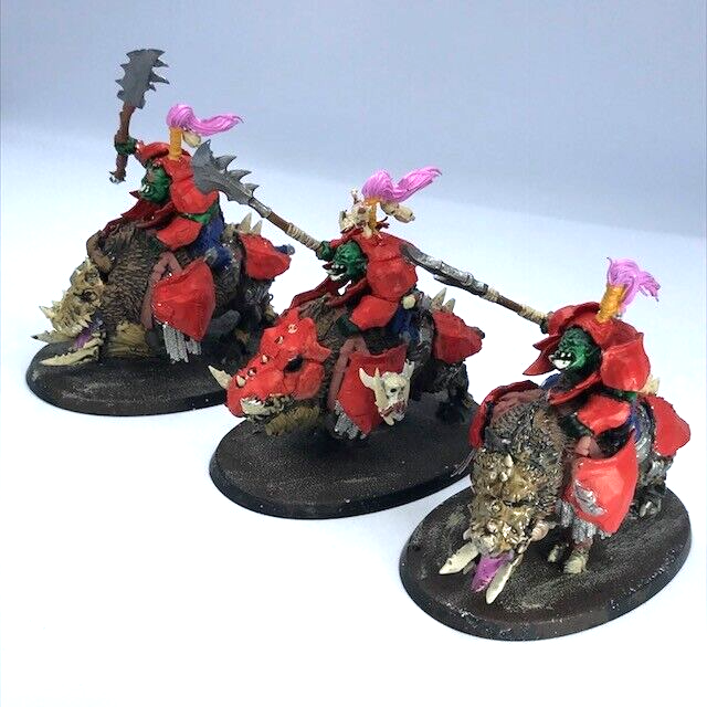 Orruk Warclans Gore-gruntas Boar Riders Painted - Warhammer Age of Sigmar BOX44