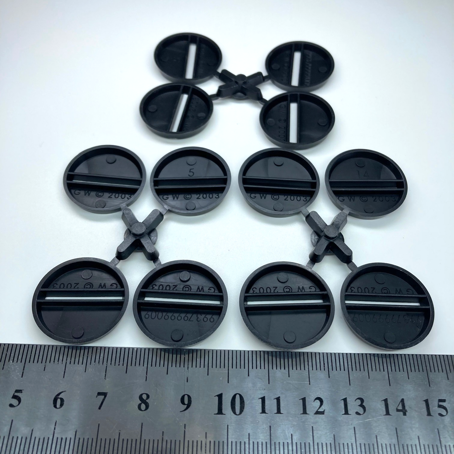 2003 25mm Round Bases Slotta - Original Warhammer 40K / LOTR GW X12314