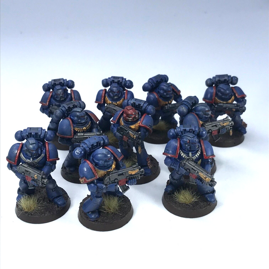 Classic Space Marine Ultramarine Tactical Squad - Painted - Warhammer 40K C341