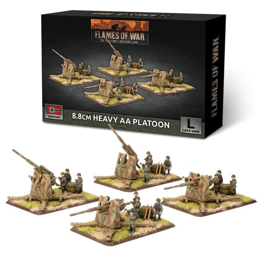 German 8.8cm Heavy AA Platoon - Late-War - Brand New - Flames of War