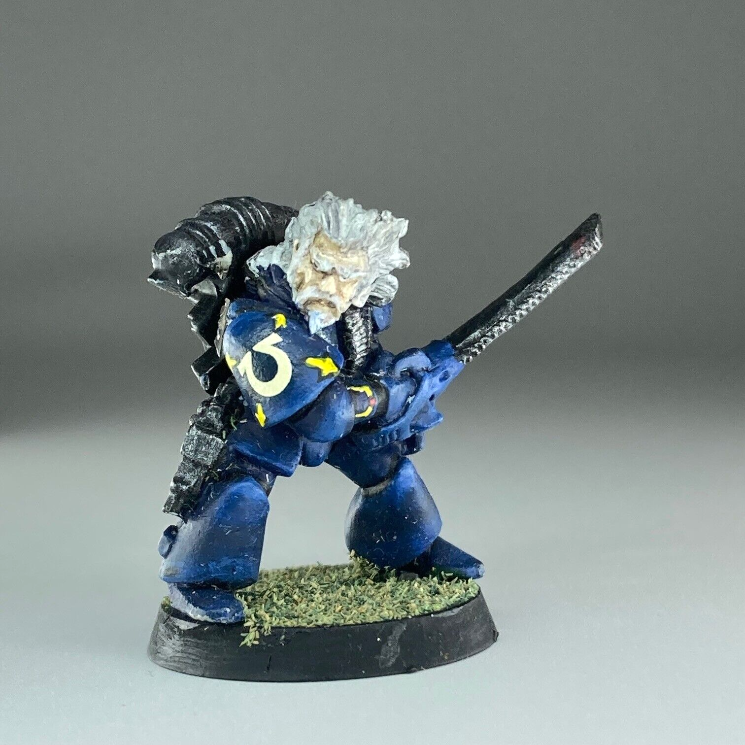 Ultramarine space marine sergeant rogue trader - painted warhammer 40k x4390