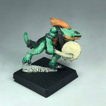 Metal Classic Skink Drummer Musician Lizardmen - Warhammer Fantasy X3973