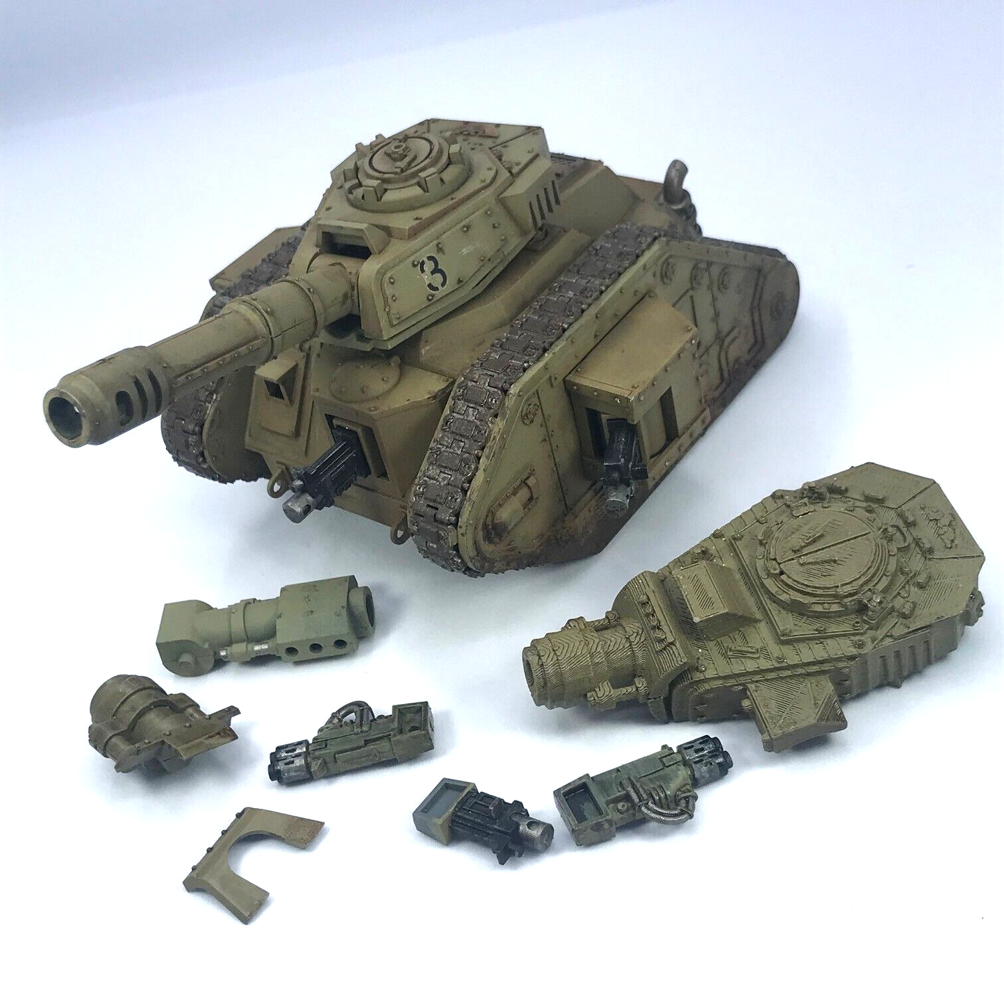 Imperial Guard Cadia Leman Russ Battle Tank - Painted - Warhammer 40K BOX39