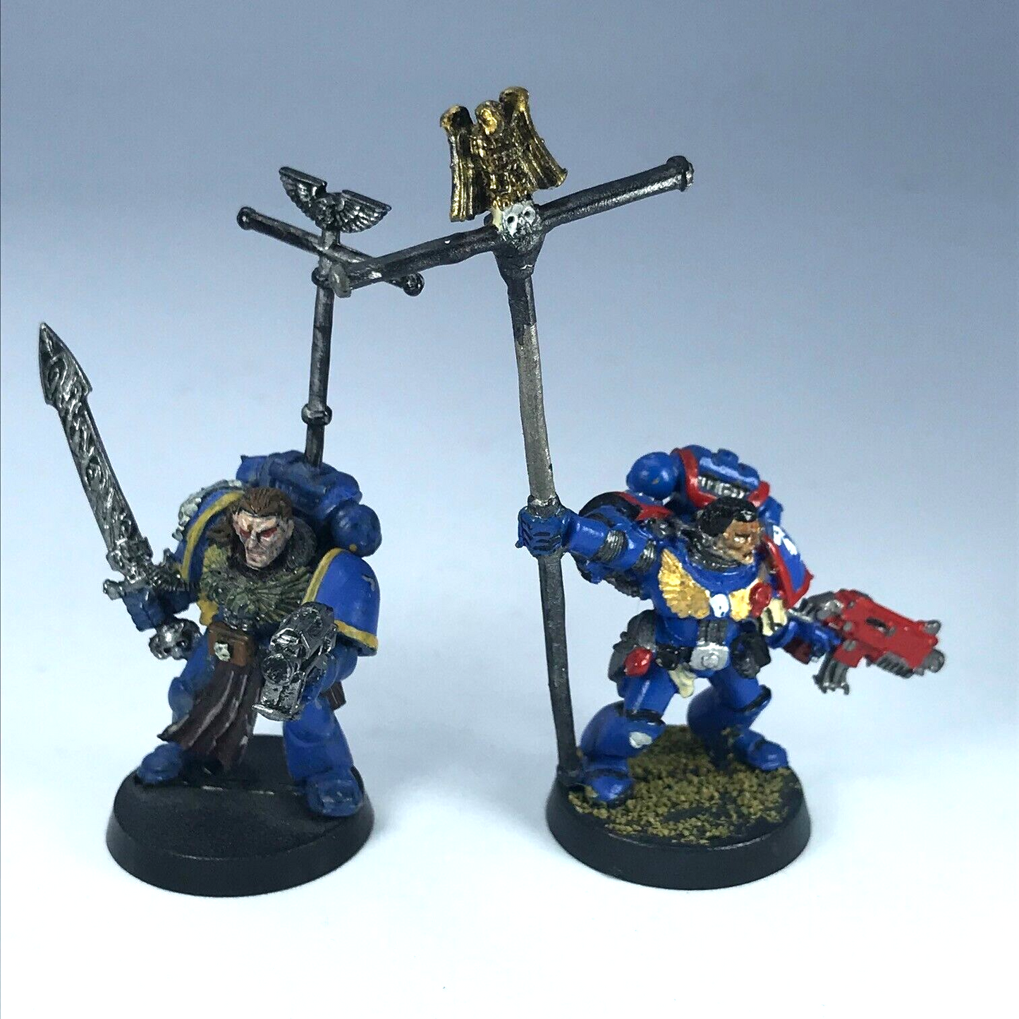 Classic Metal Space Marine Ultramarines HQ Captain - Warhammer 40K C2101