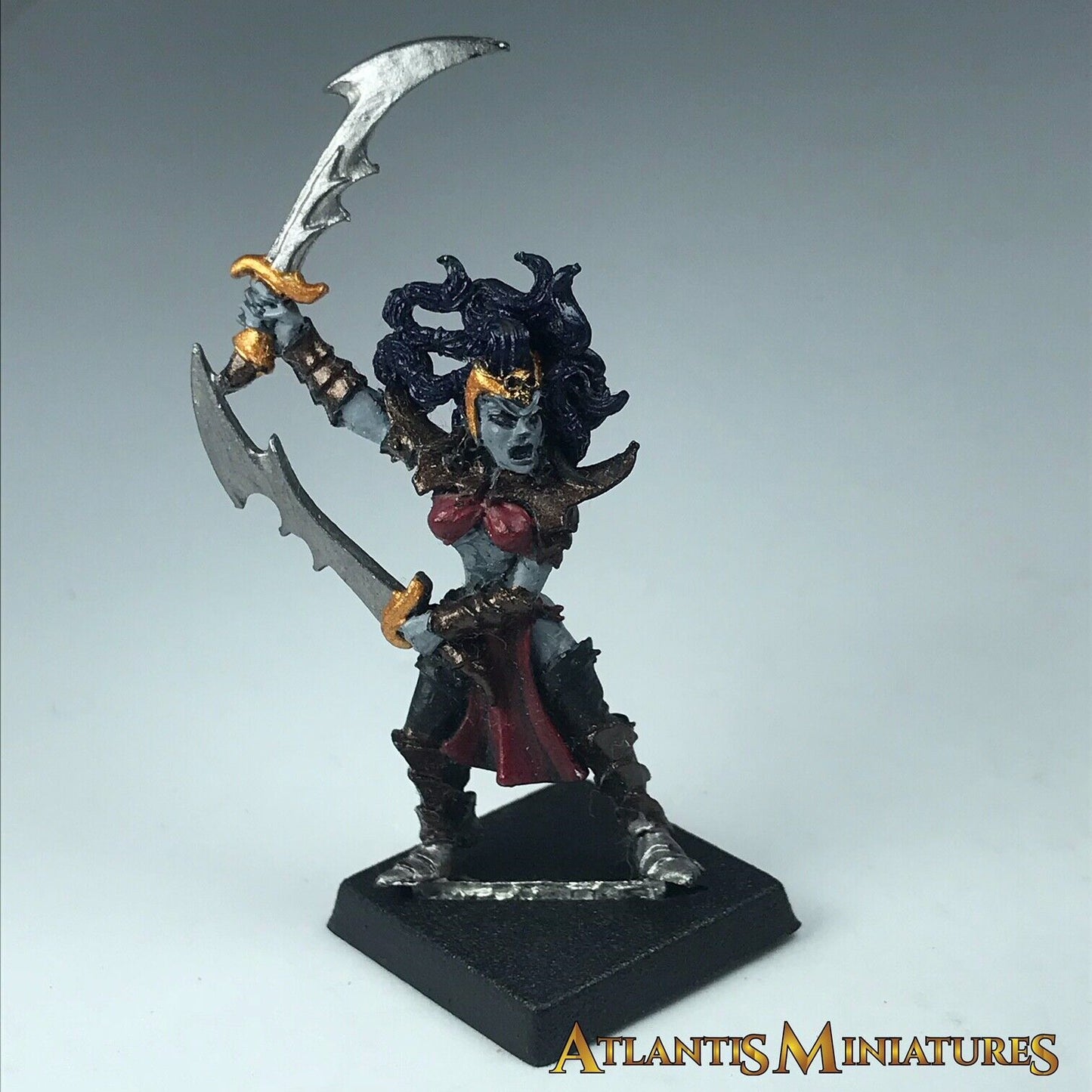 Metal Painted Dark Elf Elves Witch Elf - Warhammer Age of Sigmar X6381