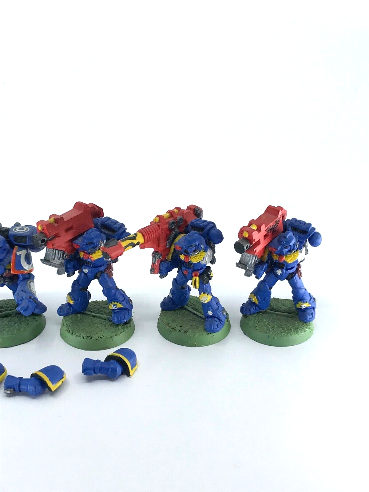 Space Marine Troopers with Heavy Weapons Rogue Trader Warhammer 40K Metal C4408