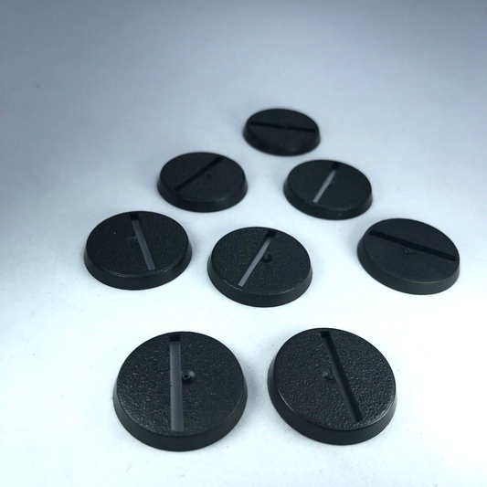 Original Games Workshop 25mm Round Slotta Bases Dated 2005 - Warhammer 40K X2124