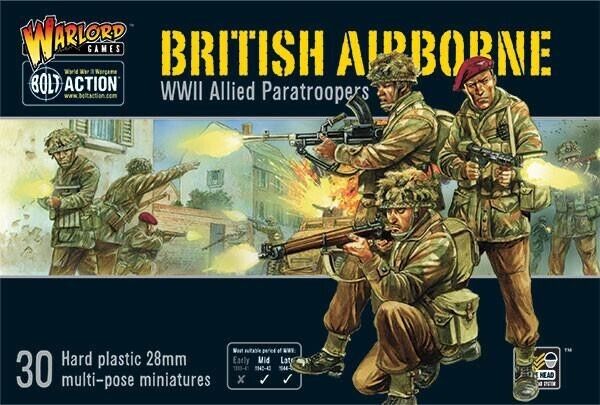 British Airborne Paratroopers - Warlord Games Bolt Action Miniatures