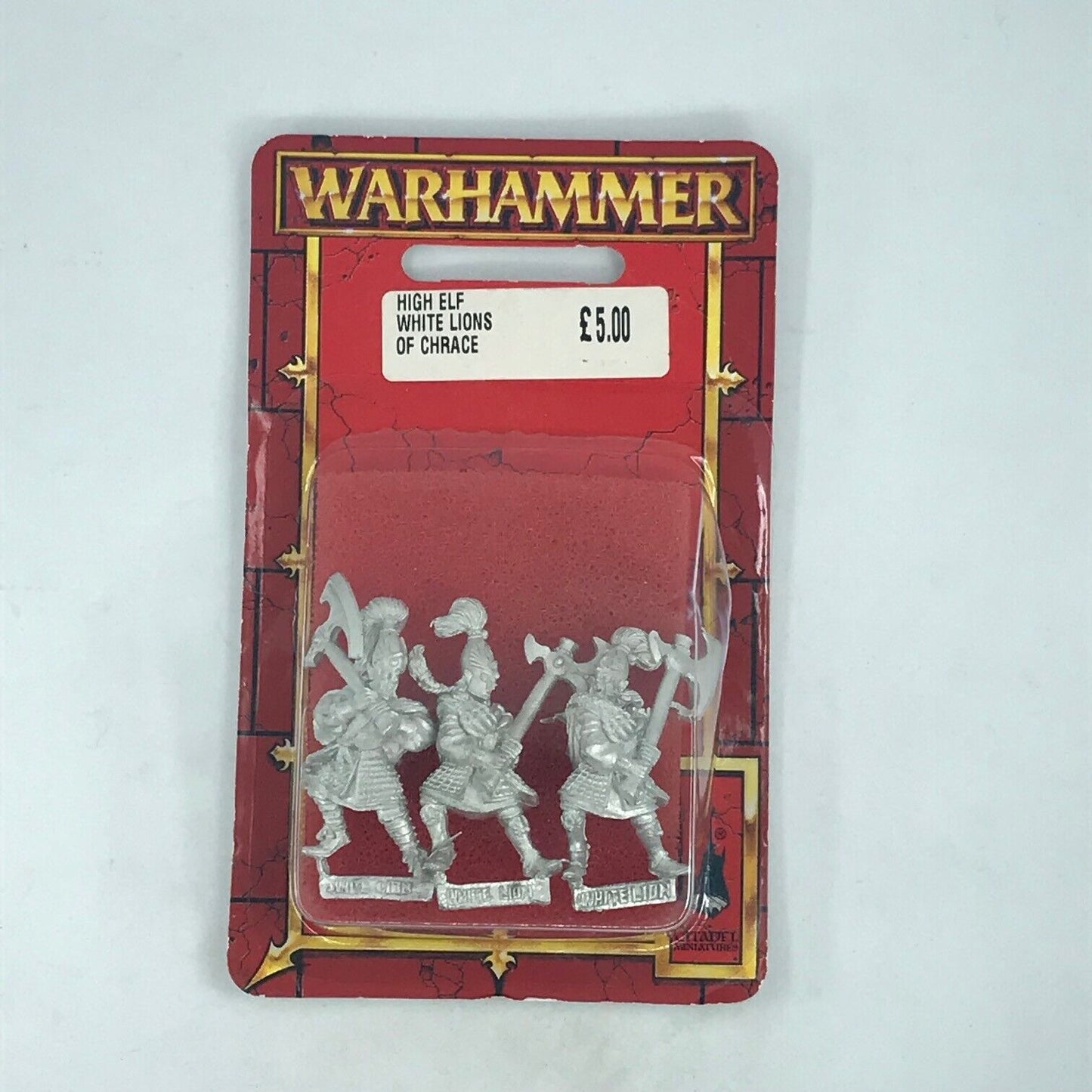 Metal White Lions of Chrace High Elf Elves Blister - Warhammer Fantasy C624