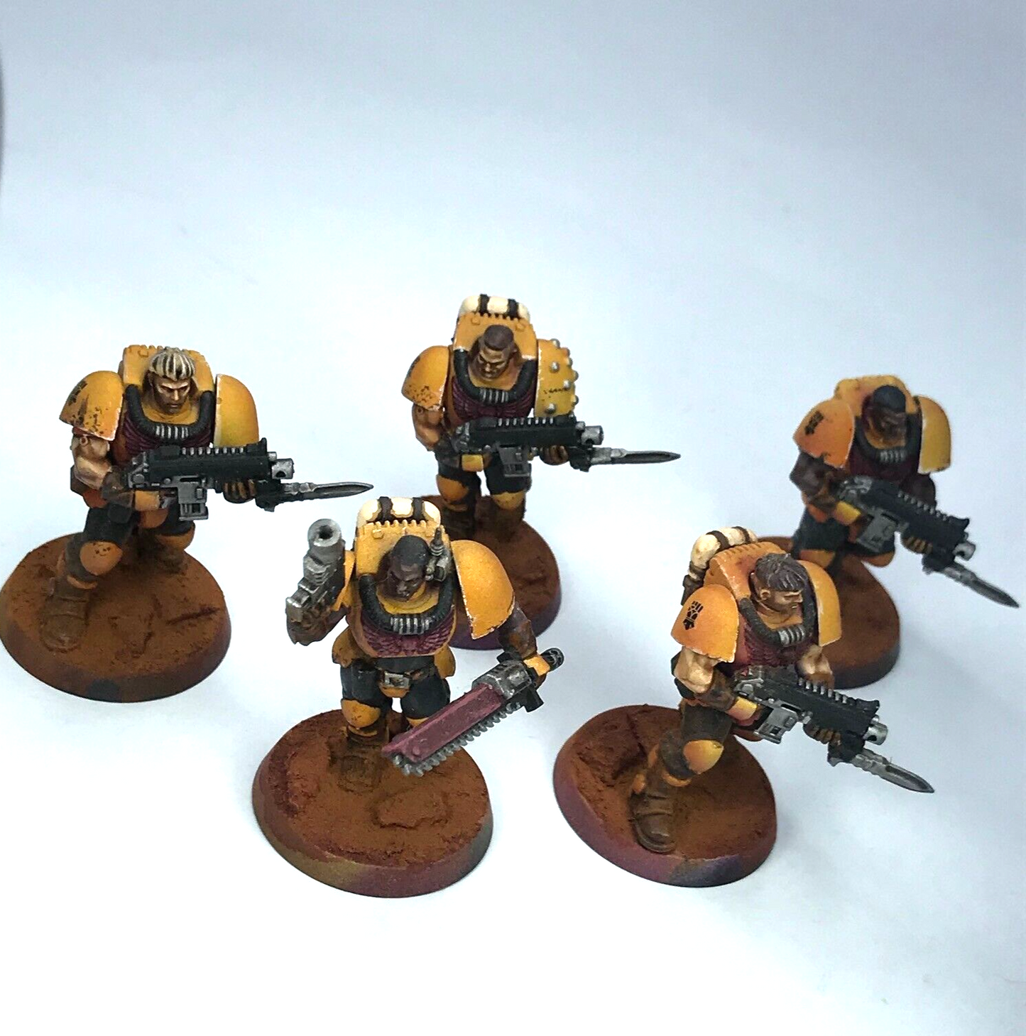 Imperial Fists Scout Squad Space Marines Painted - Warhammer 30K 40K C3790