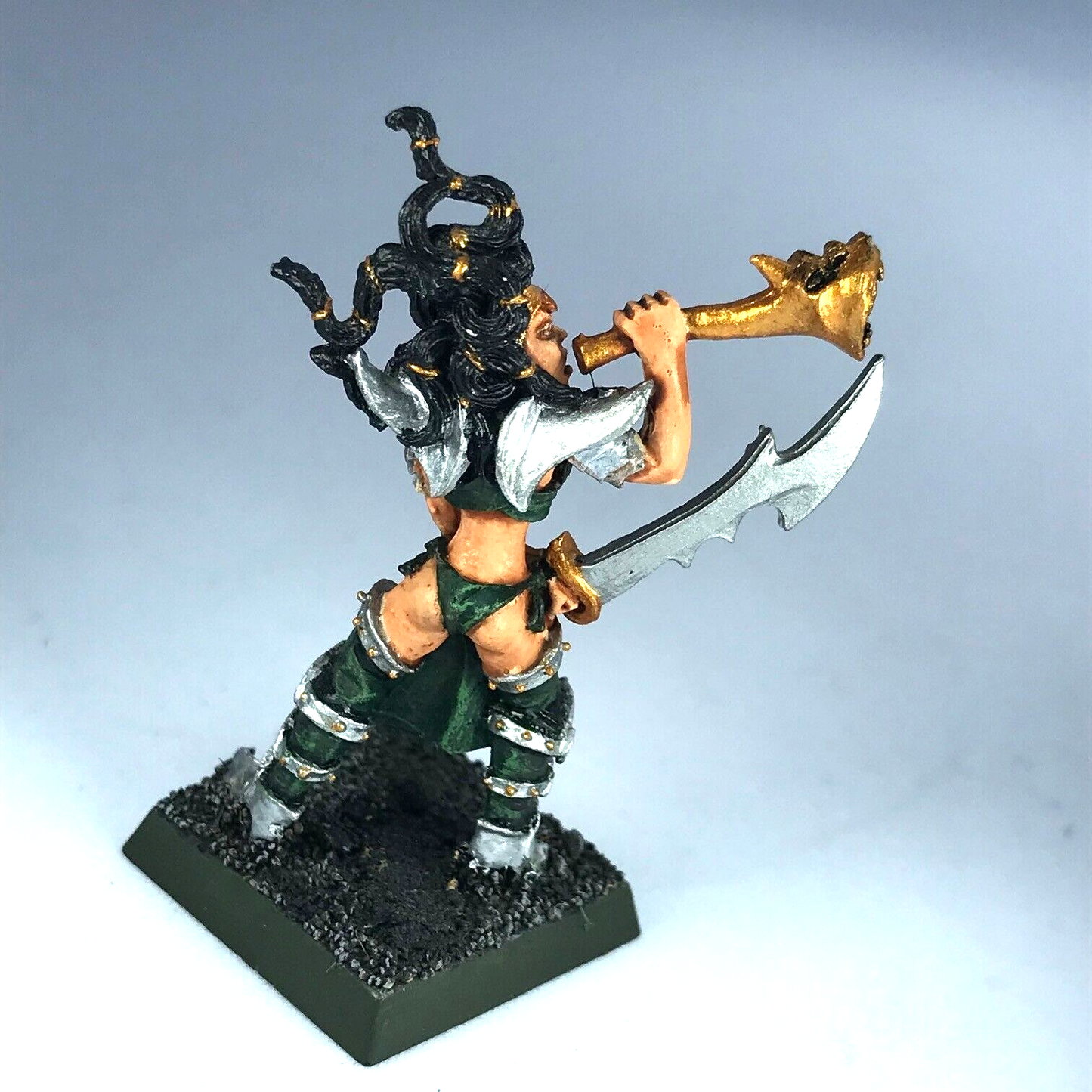 Classic Metal Witch Elf Musician Dark Elf Elves - Warhammer Fantasy X13494