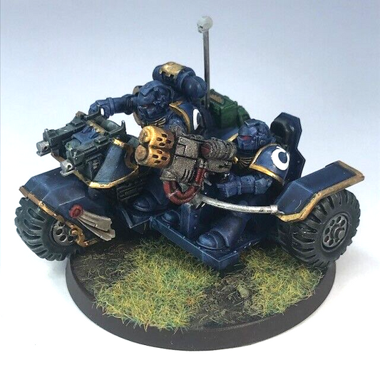 Space Marine Assault Bike Ultramarines - Painted - Warhammer 40K C4041