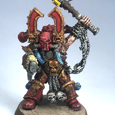 Metal Chaos Space Marine Khorne Champion - Painted - Warhammer 40K X5204