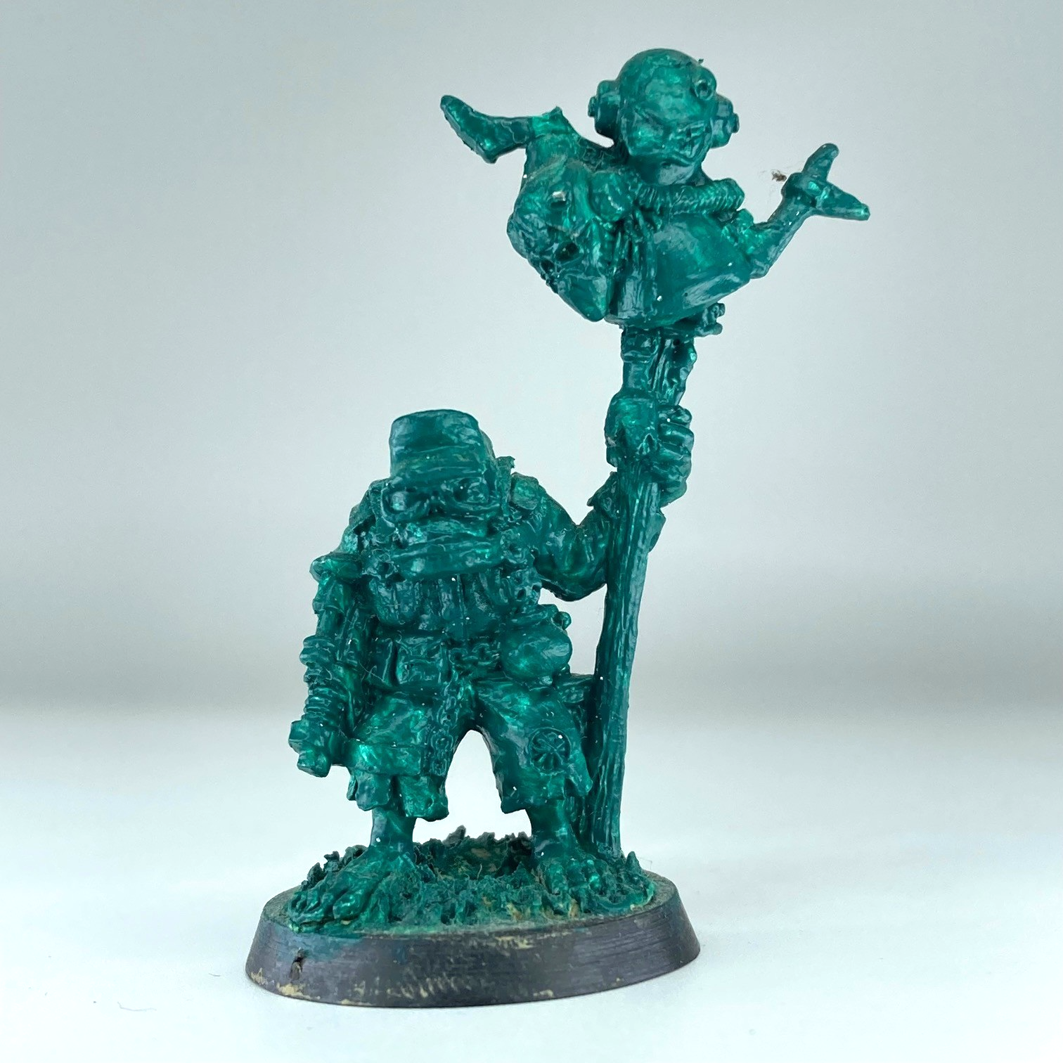 Ork trooper with banner - rogue trader space orks - warhammer 40k metal x17244