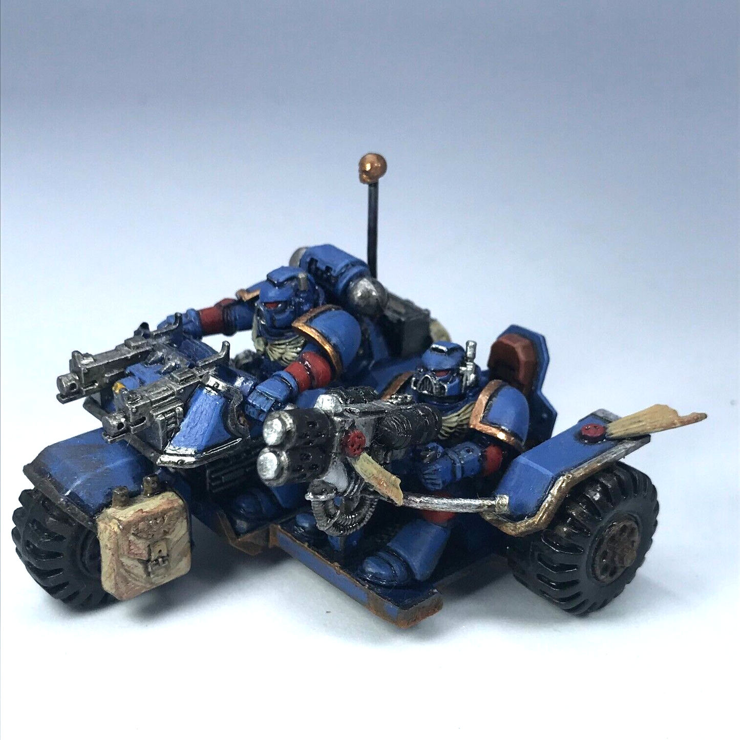 Classic Space Marine Attack Bike Ultramarine Vehicle Painted Warhammer 40K C3147