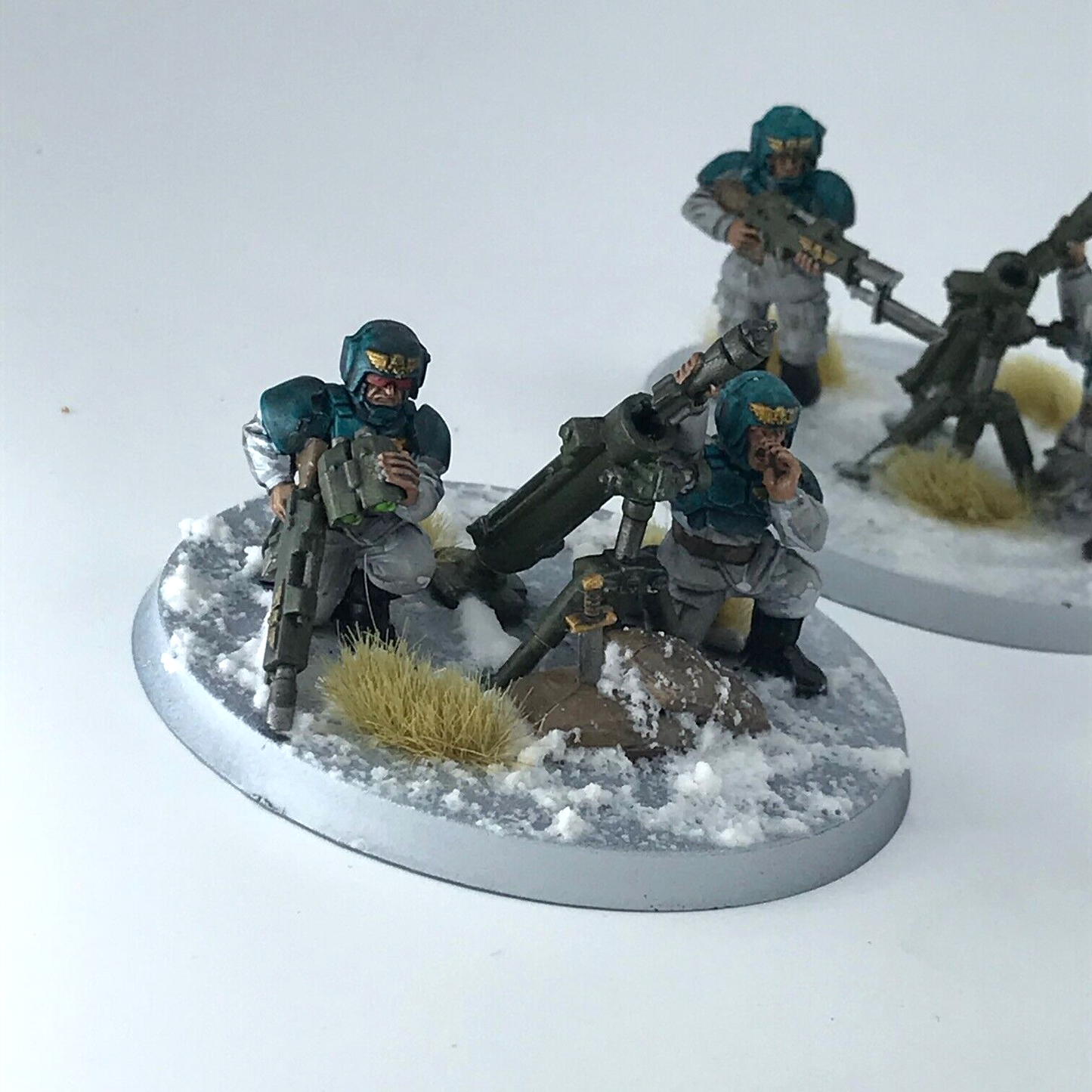 Cadian Mortar Squad Imperial Guard - Painted - Warhammer 40K GW C496