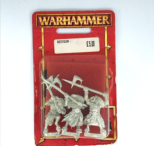 Classic Metal Bestigor Beastmen Chaos Blister - OOP - Warhammer Fantasy C275