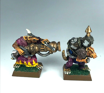 Ratmen Skaven Warp Fire Thrower Painted - Warhammer Fantasy Classic Metal X5996