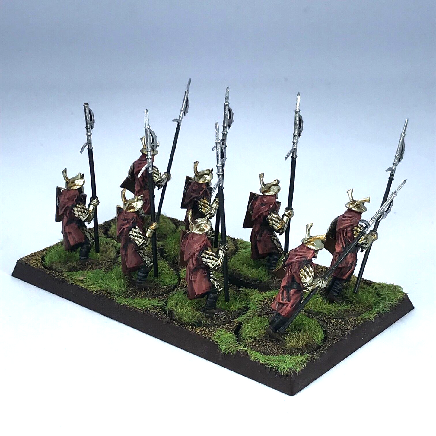 Easterling Warriors & Tray LOTR - Warhammer / Lord of the Rings Painted C3657