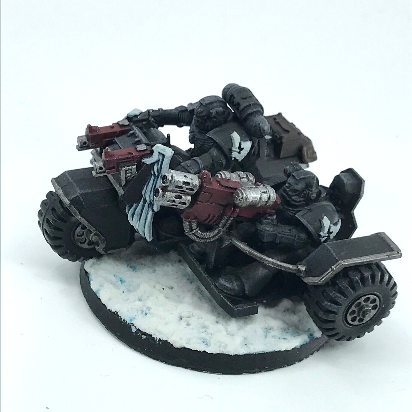 Dark Angels Ravenwing Attack Bike - Warhammer 40K Painted Games Workshop C3172