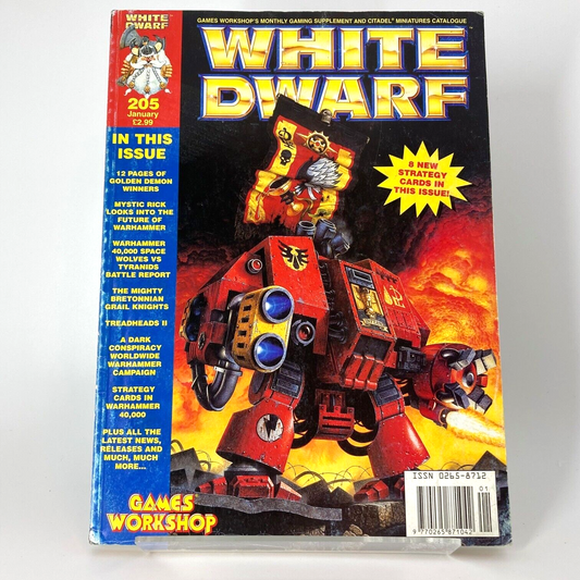 White Dwarf 205 Magazine Games Workshop Warhammer Fantasy 40,000 40K M1084