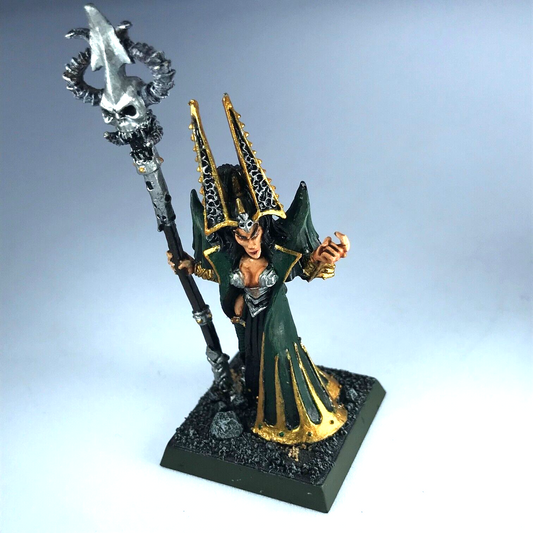 Classic Metal Morathi Sorcerer Dark Elf Elves Painted - Warhammer Fantasy X13482