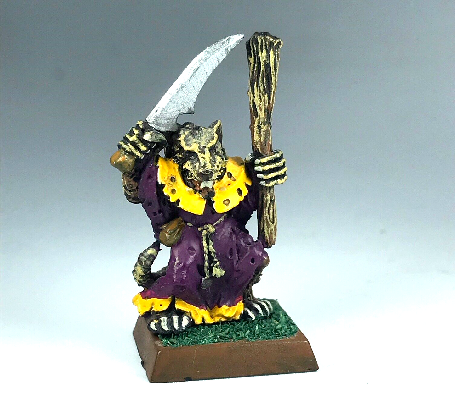 Skaven Plague Monk Painted - Citadel Warhammer Fantasy Classic Metal X6245