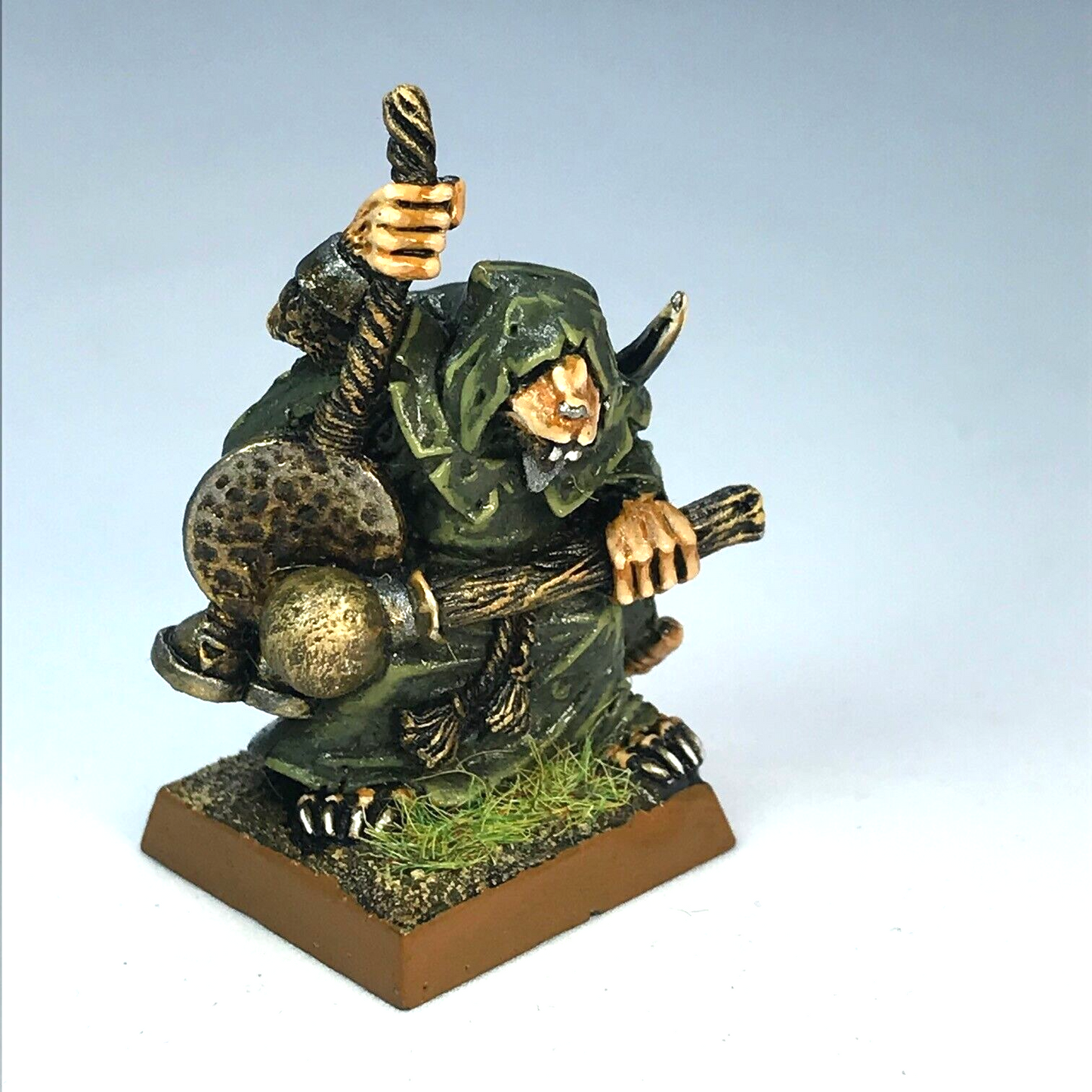 Classic Metal Skaven Plague Monk Command - Painted - Warhammer Fantasy X10170