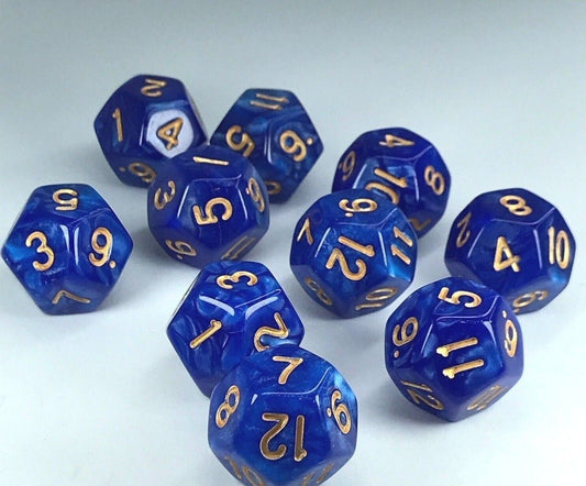 Unusual Playing D12 Poly Dice Educational Maths Warhammer - 12 Sided Dice - D47