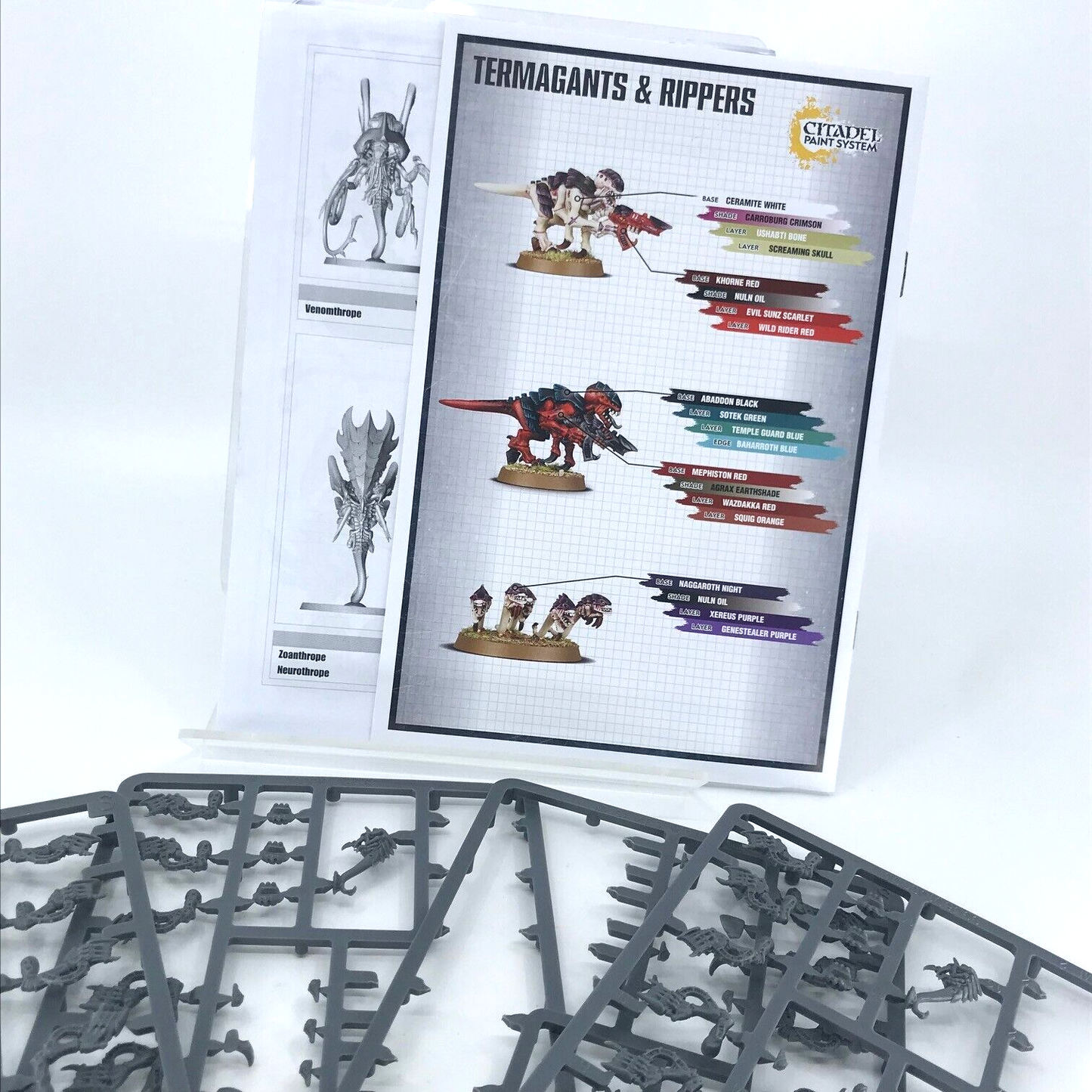 Tyranid Termagants & Rippers Parts on Sprues Spares - Warhammer 40K C7